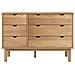 Cassettiera 113,5x39,5x73 Cm In Legno Massello Di Pino - Foto miniatura 9