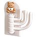 Gancio Adesivo Per Bagno /porta /cucina Design Triplo Gancio Cream - Foto miniatura 1