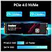SSD 1024 GB M. 2 2280 Nvme Interfaccia PCIe Gen4x4 Compatibile Solido Lenovo Dell Hp Macbook Ps5 Pc - Foto miniatura 3