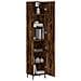 Credenza Rovere Fumo 34,5x34x180 Cm In Legno Multistrato - Foto miniatura 3