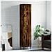 Credenza Rovere Fumo 34,5x34x180 Cm In Legno Multistrato - Foto miniatura 1