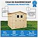 Casetta Da Giardino In Legno Con Pavimento Trattato - Deposito Esterno I236xl226xh218 Cm / 4,33 M2 Piccola Rimessa Attrezzi - Timbela M369+m369g - Foto miniatura 7
