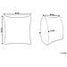 Cuscino Decorativo Mandevilla Velluto 45 X 45 Cm Astratto Nero - Foto miniatura 4