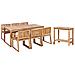 Set Da Pranzo Legno Massiccio Legno Chiaro Sassari Ii - Foto miniatura 2