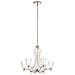 Lampadario Classico Kayva Acciaio Nichel Lucido Vetro Led 36w 3000k 2375lm - Foto miniatura 1
