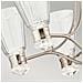Lampadario Classico Kayva Acciaio Nichel Lucido Vetro Led 36w 3000k 2375lm - Foto miniatura 4