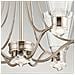 Lampadario Classico Kayva Acciaio Nichel Lucido Vetro Led 36w 3000k 2375lm - Foto miniatura 6
