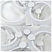 Plafoniera Lampadario Led 6 Anelli Cerchi 51 Watt Luce Bianca 6500k - Foto miniatura 3
