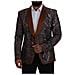 Blazer Da Giacca Slim In Seta Con Stampa Scimmia Bronzo - It48 - M - Foto miniatura 5
