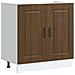 Mobile Base Lavello Kalmar Rovere Marrone 80x46x81,5 Cm - Foto miniatura 2