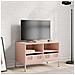 Mobile Tv Rosa 68x39x43,5cm In Acciaio Laminato A Freddo - Foto miniatura 3