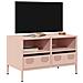 Mobile Tv Rosa 68x39x43,5cm In Acciaio Laminato A Freddo - Foto miniatura 1