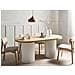 Tavolo Da Pranzo Sheridan Marrone Chiaro/ Bianco 180 Cm 90 Cm - Foto miniatura 1