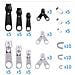 Set Di Cerniere In Nylon Nero Da 87 Pezzi #3, #5, #8 - Kit Di Riparazione Versatile - Foto miniatura 2