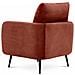 Poltrona Di Design Emma In Velluto A Coste Color Terracotta - Foto miniatura 6