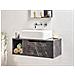 Mobile Lavabo A Parete Cascavel 80 Cm Marmo Nero - Foto miniatura 1