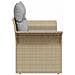 Divano da Giardino a 2 Posti con Ripostiglio e Cuscini Beige in Rattan Poliestere - Foto miniatura 6