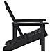 Sedie Adirondack 2 pcs Nere 74x82x90 cm HDPE - Foto miniatura 6