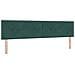 Letto Box Spring con Materasso Verde Scuro 200x200 cm Velluto - Foto miniatura 6
