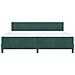 Letto Box Spring con Materasso Verde Scuro 200x200 cm Velluto - Foto miniatura 7