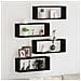 Set di 4 Mensole  - Rovere Nero - 60x15x23 cm - Realizzate in Legno Ingegnerizzato - Foto miniatura 2