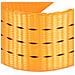 Set Di 10 Cinghie Di Fissaggio Con Fibbia 6 M X 25 Mm Portata 800 Kg Arancione - Foto miniatura 4