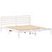 Struttura del letto Bianco 180 x 200 cm Legno di pino massello - Foto miniatura 1