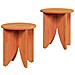Tavolino da salotto 2 pcs Cera marrone 41,5 x 41,5 x 44 cm - Foto miniatura 1