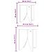 Tavolino da salotto 2 pcs Cera marrone 41,5 x 41,5 x 44 cm - Foto miniatura 9