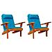 Cuscini per Sedia Adirondack 2 pz Blu Chiaro in Tessuto Oxford - Foto miniatura 4