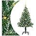 Albero di Natale Artificiale Imbiancato con Luci LED 150 cm - Foto miniatura 1