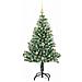 Albero di Natale Artificiale Imbiancato con Luci LED 150 cm - Foto miniatura 3