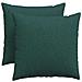 Cuscini da Divano 2 pcs Verde Scuro 50 x 50 cm Tessuto - Foto miniatura 1