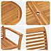 Set da Pranzo per Giardino 9 pcs Marrone Legno massello di teak - Foto miniatura 9