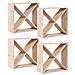 Portabottiglie 4 pcs Naturale 62 x 25 x 62 cm Pino massello - Foto miniatura 1
