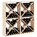 Portabottiglie 4 pcs Naturale 62 x 25 x 62 cm Pino massello - Foto miniatura 3