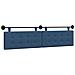 Testata appesa Montaggio a parete Blu 210 x 55 x 5 cm Tessuto - Foto miniatura 1