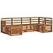 Set divani 6 pcs Naturale Legno di Acacia Massello - Foto miniatura 1