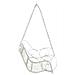 Panchina a Dondolo Acciaio 71 x 75 x 59 cm Bianco Antico - Foto miniatura 4