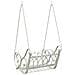 Panchina a Dondolo Acciaio 71 x 75 x 59 cm Bianco Antico - Foto miniatura 5