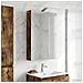Mobiletto per specchio da bagno Rovere fumé 40 x 10,5 x 60,5 cm - Foto miniatura 4