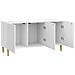 Mobile TV Bianco Lucido 99 x 34,5 x 50 cm Legno ingegnerizzato - Foto miniatura 3