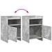 Comodini 2 pcs Grigio Cemento 40 x 36 x 60 cm - Foto miniatura 9