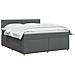 Letto box spring con materasso Grigio Scuro 140 x 190 cm - Foto miniatura 3