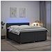 Letto box spring con materasso Grigio Scuro 140 x 190 cm - Foto miniatura 4