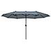 Ombrellone Doppio Da Giardino 460 Cm In Color Antracite Sibilla - Foto miniatura 26
