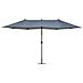 Ombrellone Doppio Da Giardino 460 Cm In Color Antracite Sibilla - Foto miniatura 12