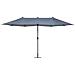 Ombrellone Doppio Da Giardino 460 Cm In Color Antracite Sibilla - Foto miniatura 13