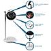 F50 Ventilatore Da Scrivania Air Shower 2,25 W - Foto miniatura 3