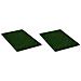 Toilette Animali 2pz Vassoio e Prato Finto Verde 76x51x3cm WC - Foto miniatura 2